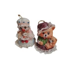 Vintage Jasco Caring Critter Chimers, Lot Of 2